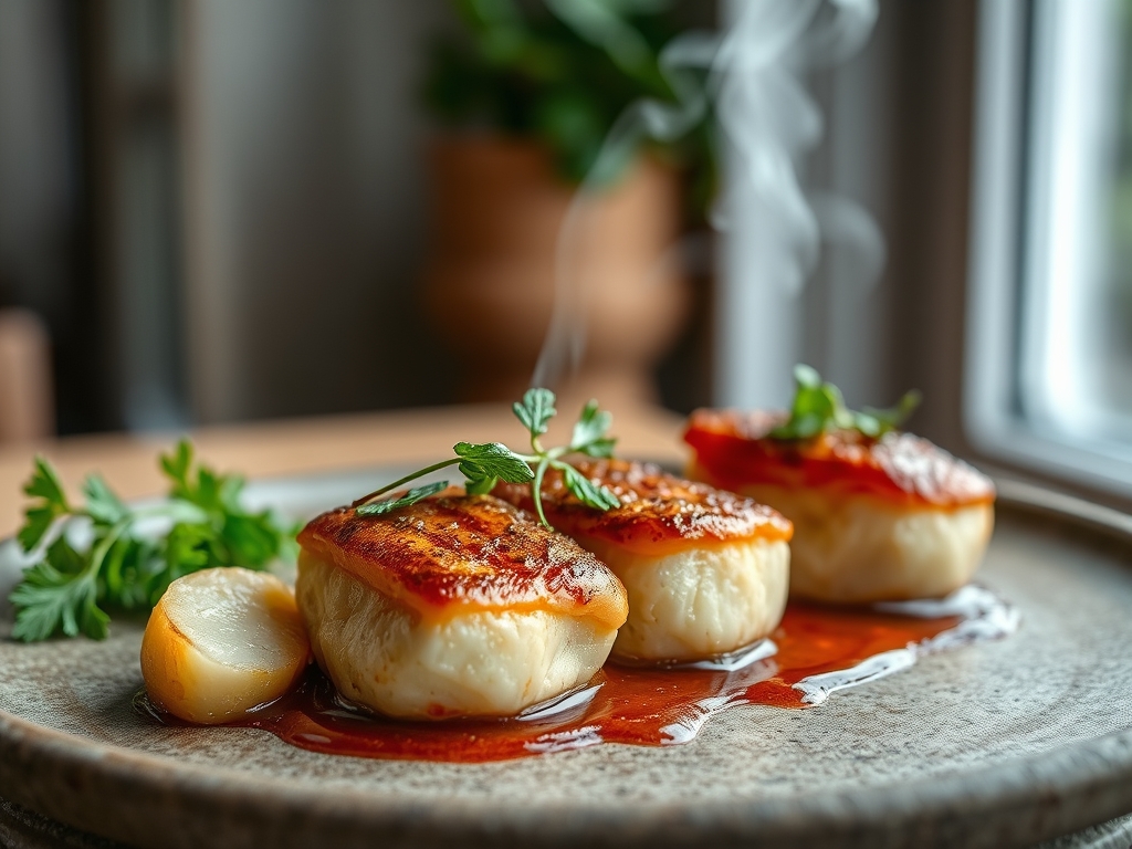 Eier Pilze mit Tomatenhut