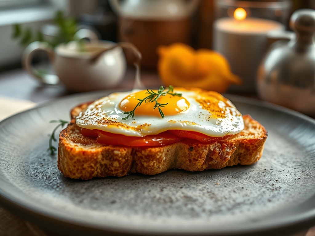 Herz Toast mit Ei