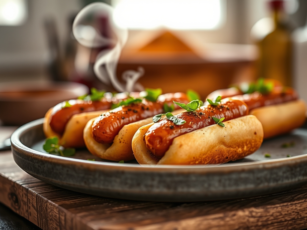 Mini Hot Dogs am Spiess
