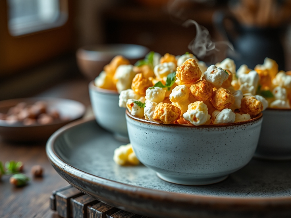 Popcorn in bunten Farben