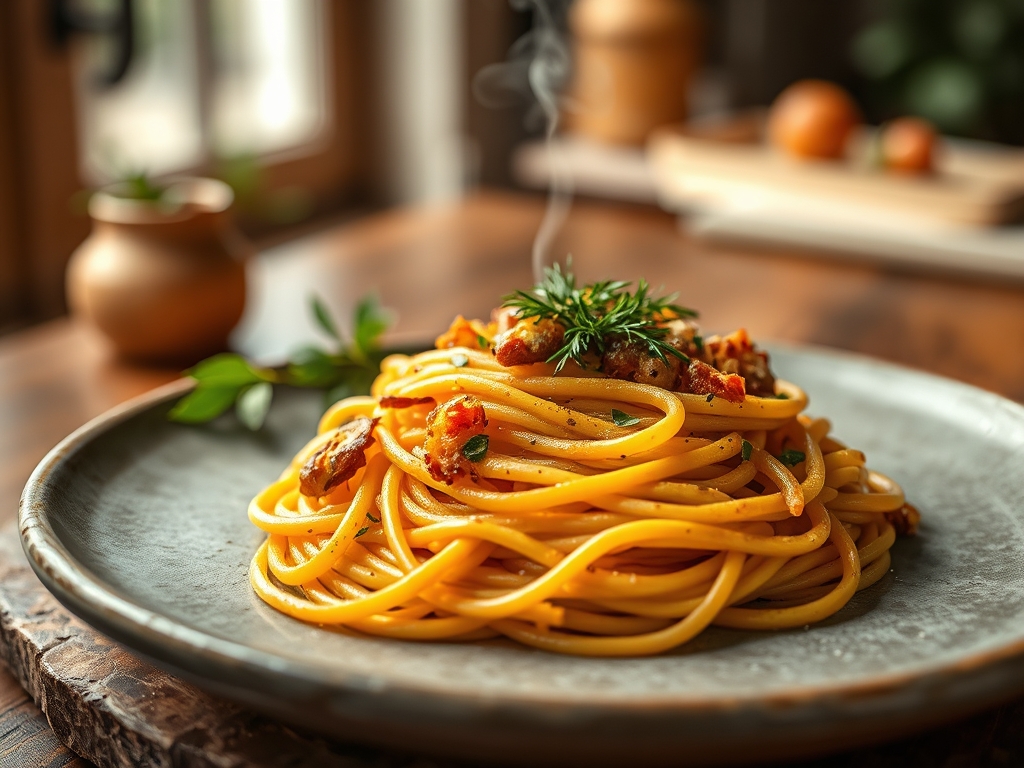 Spaghetti Nester mit Voegeln