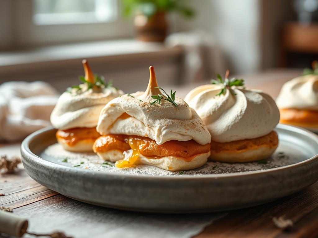 Meringue Kuesse bunt